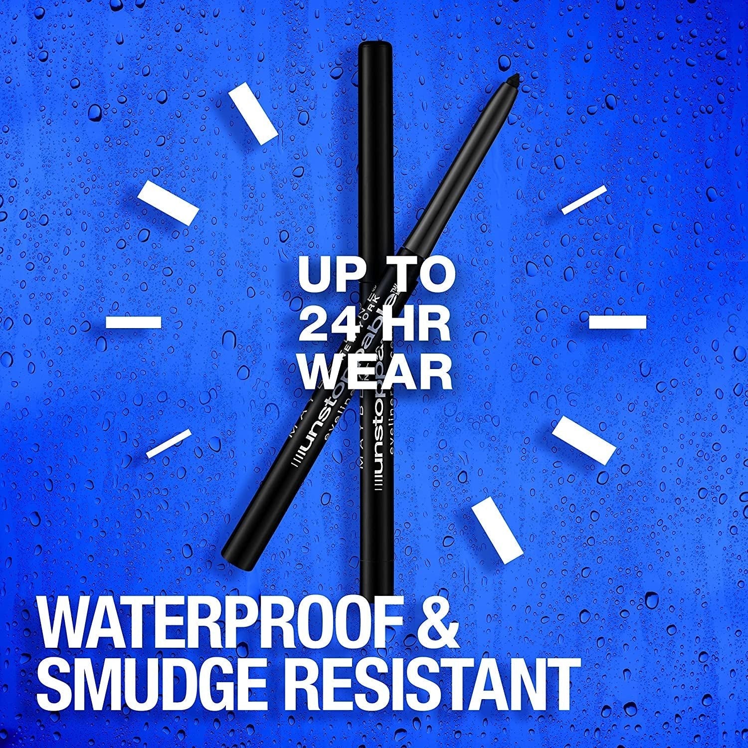 Maybelline Unstoppable Waterproof Mechanical Eyeliner – Ultra - Black Onyx | Smudge - Proof 24 - Hour Long - Wear - Everbeaut