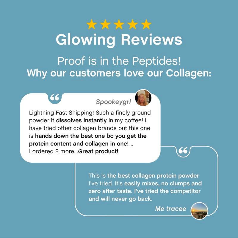 NeoCell® Collagen Bio - Peptides Powder – Grass - Fed Collagen Protein for Skin, Hair, Nails & Joints (20 oz) - Everbeaut