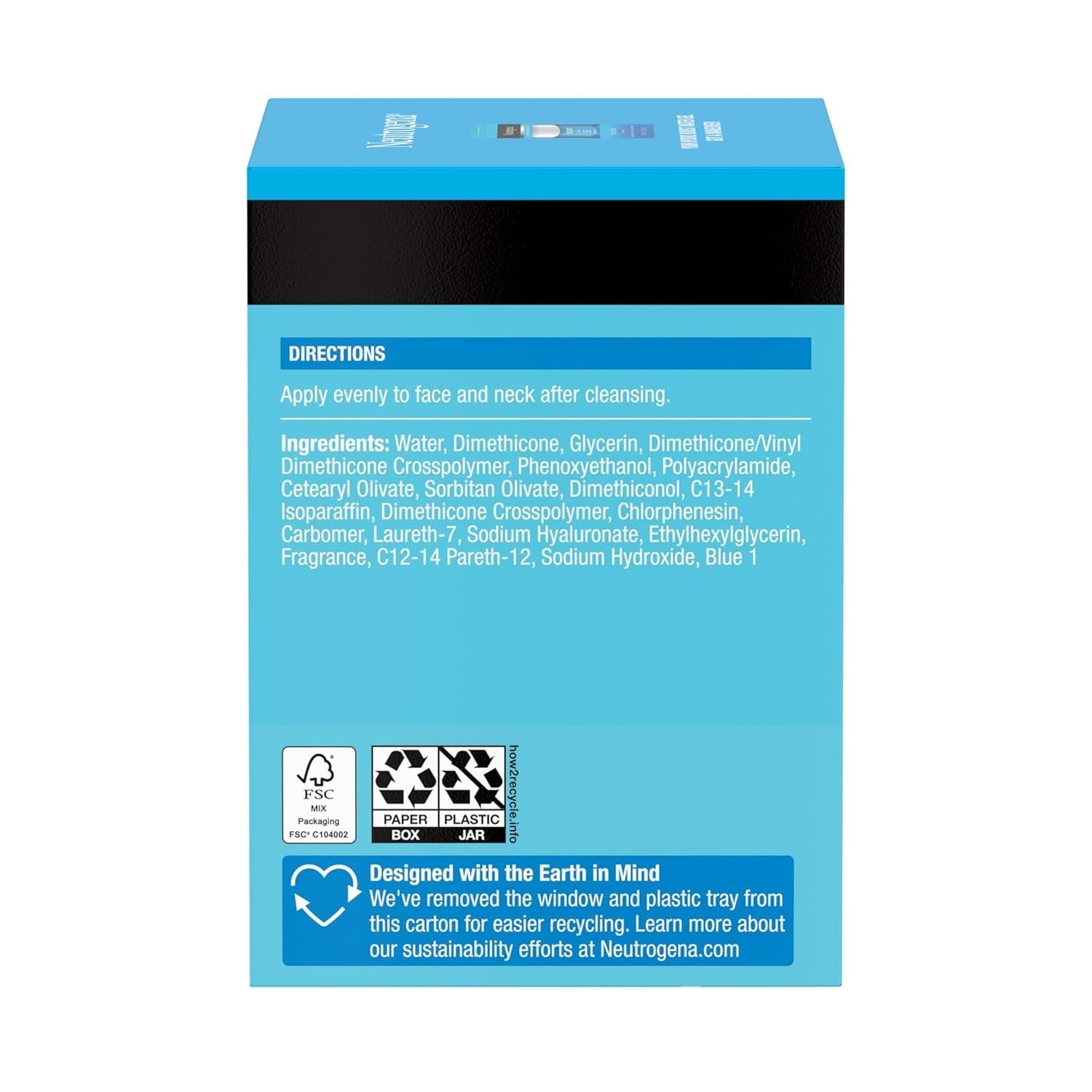 Neutrogena Hydro Boost Water Gel Moisturizer – Oil - Free Hyaluronic Acid Face Cream for 24 - Hour Hydration (1.7 oz) - Everbeaut