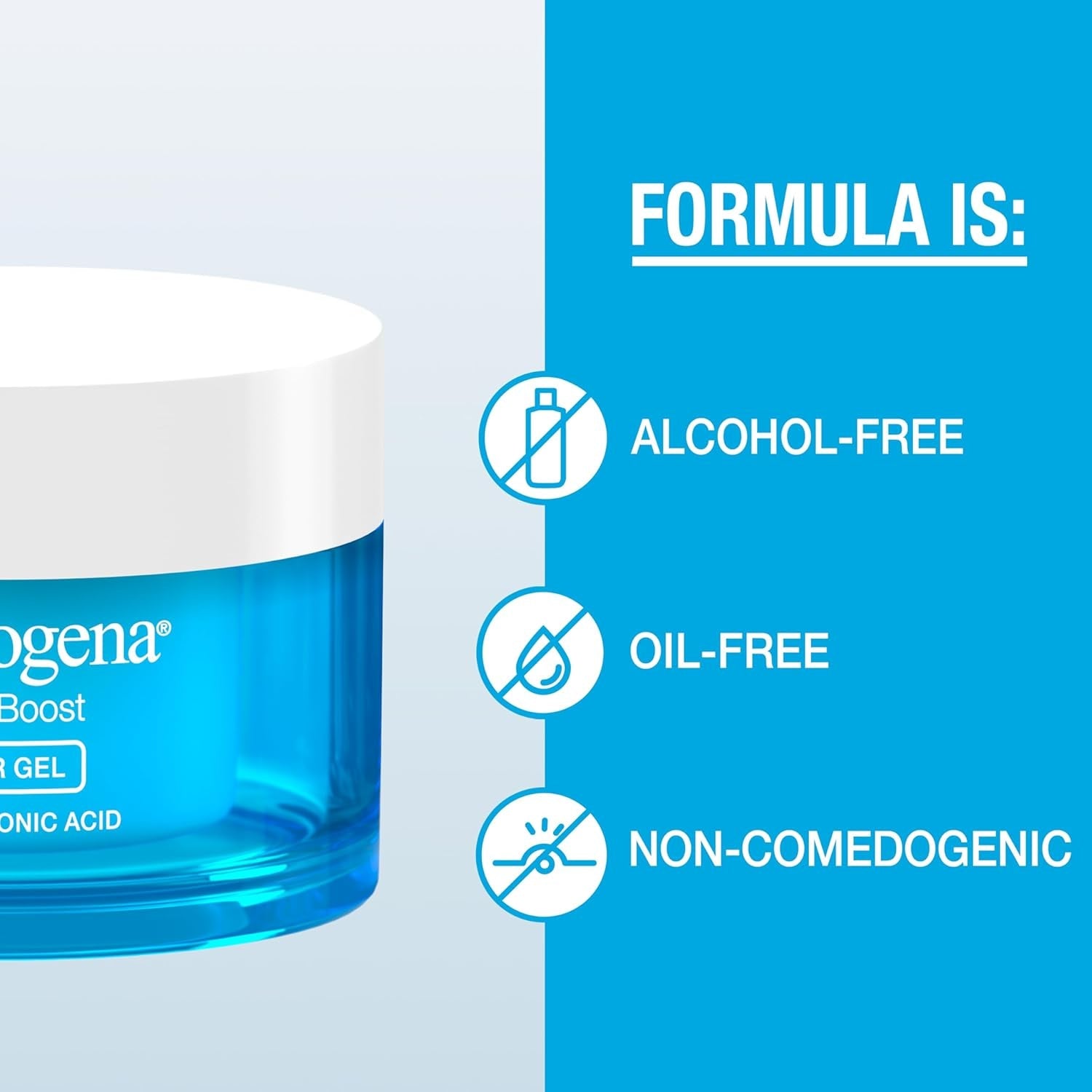Neutrogena Hydro Boost Water Gel Moisturizer – Oil - Free Hyaluronic Acid Face Cream for 24 - Hour Hydration (1.7 oz) - Everbeaut