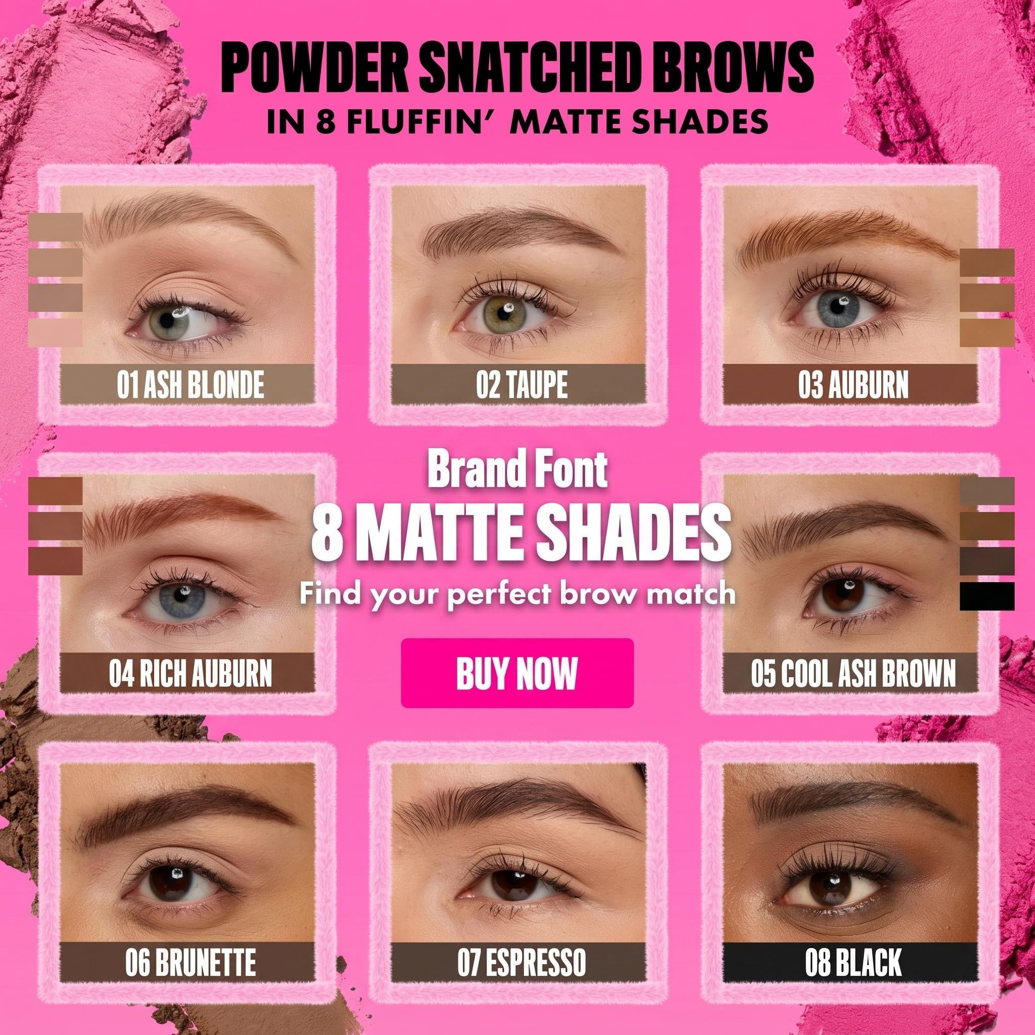 NYX Fluff & Snatch Brow Powder Pen - 24H Wear Brow Color - Everbeaut