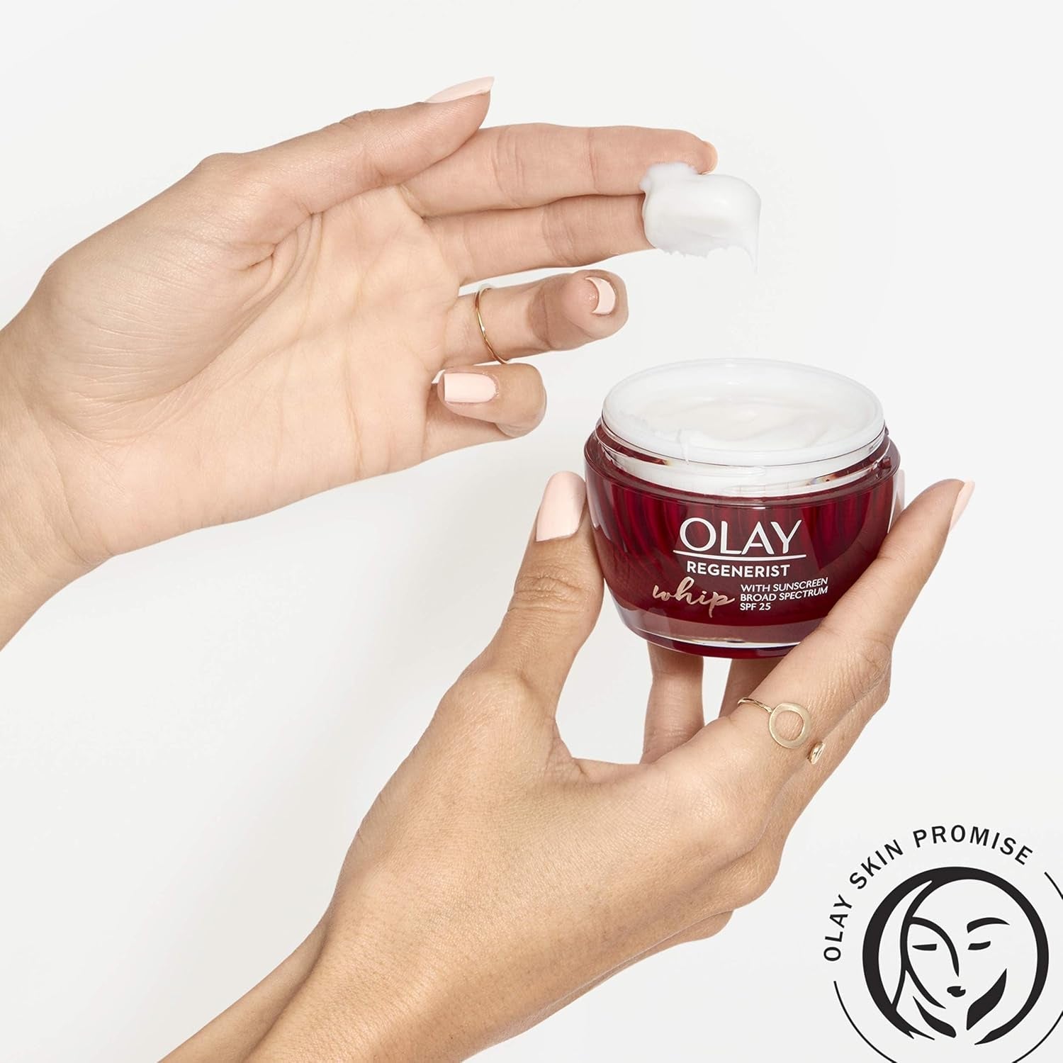 Olay Regenerist Whip Face Moisturizer with SPF 25 – Lightweight Anti - Aging Daily Moisturizer (1.7 oz) - Everbeaut