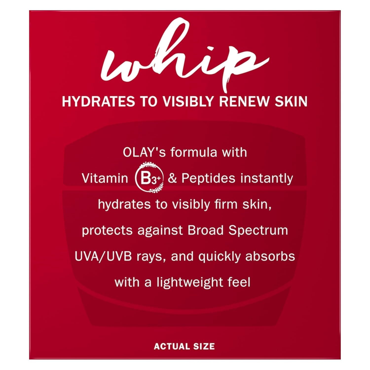 Olay Regenerist Whip Face Moisturizer with SPF 25 – Lightweight Anti - Aging Daily Moisturizer (1.7 oz) - Everbeaut