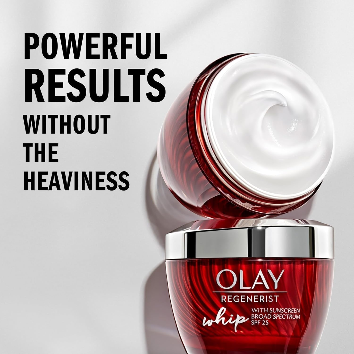Olay Regenerist Whip Face Moisturizer with SPF 25 – Lightweight Anti - Aging Daily Moisturizer (1.7 oz) - Everbeaut