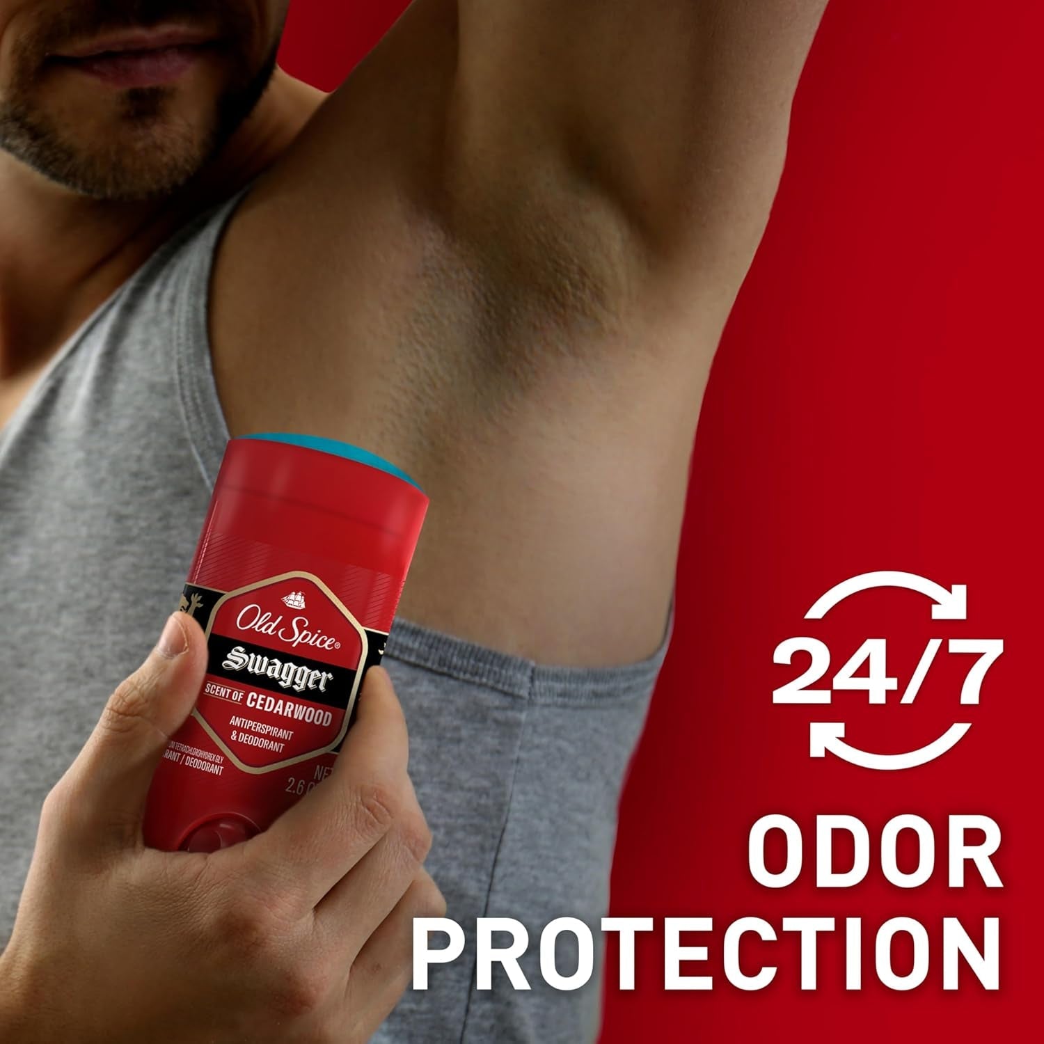 Old Spice Swagger Aluminum - Free Deodorant for Men – 24/7 Odor Protection | Bold Cedarwood Scent (3.8 oz, 3 - Pack) - Everbeaut