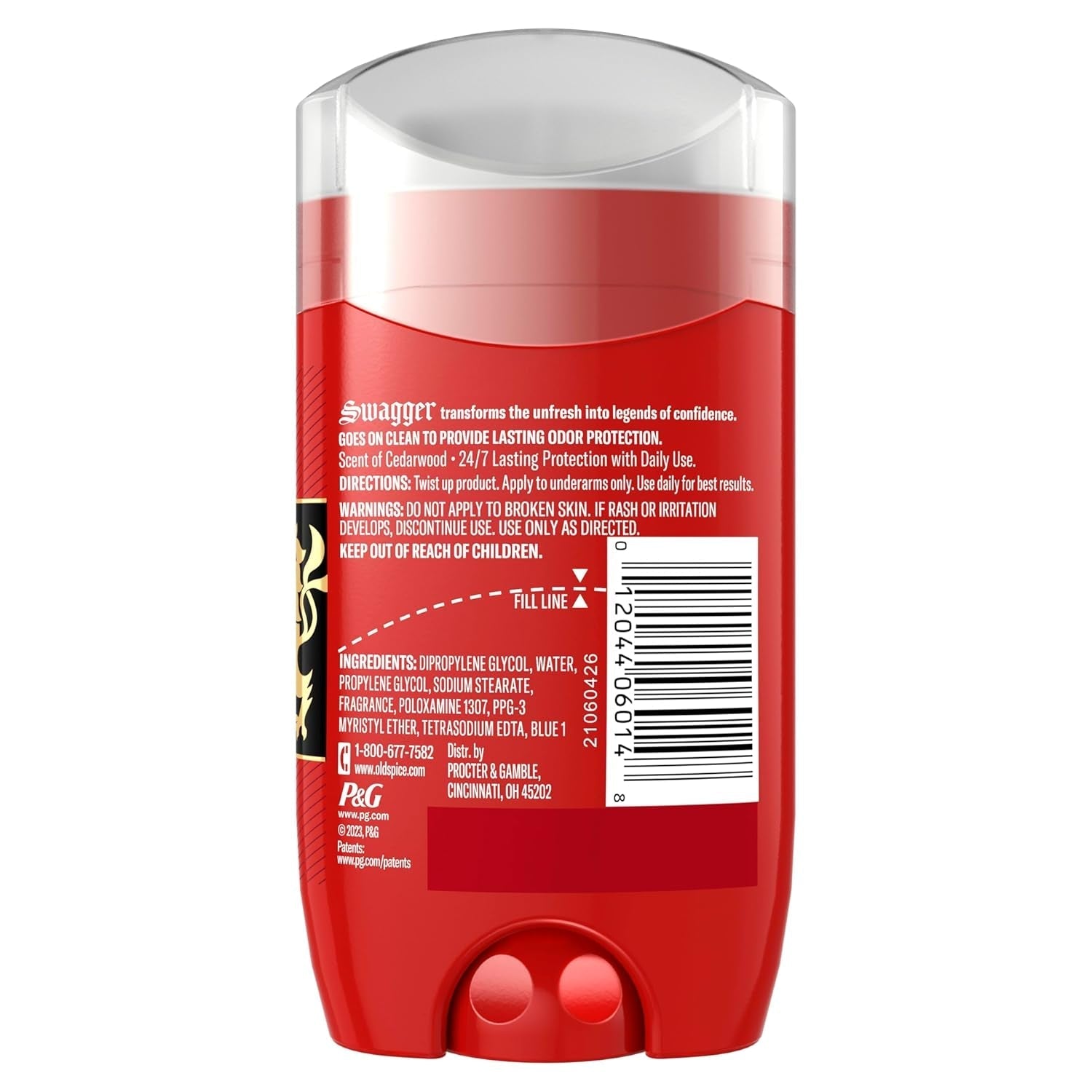 Old Spice Swagger Aluminum - Free Deodorant for Men – 24/7 Odor Protection | Bold Cedarwood Scent (3.8 oz, 3 - Pack) - Everbeaut