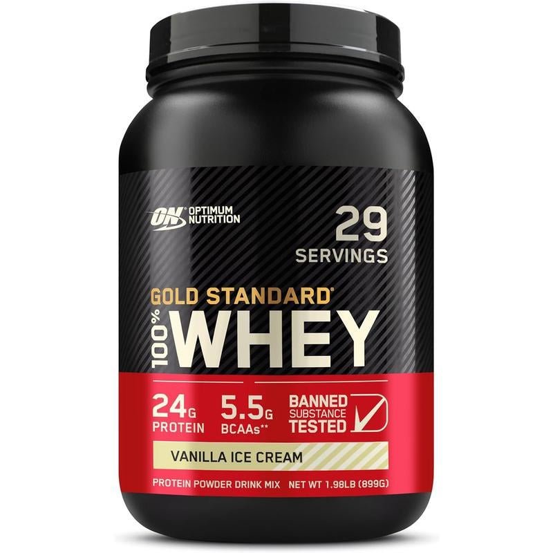 Optimum Nutrition Gold Standard 100% Whey Protein – Cookies & Cream | 24g Protein for Lean Muscle & Recovery (2 lb) - Everbeaut