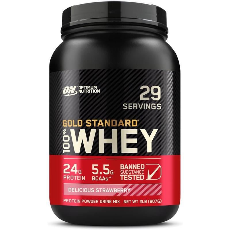 Optimum Nutrition Gold Standard 100% Whey Protein – Cookies & Cream | 24g Protein for Lean Muscle & Recovery (2 lb) - Everbeaut