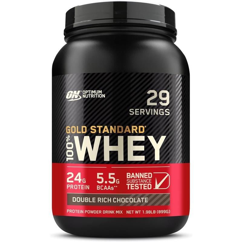 Optimum Nutrition Gold Standard 100% Whey Protein – Cookies & Cream | 24g Protein for Lean Muscle & Recovery (2 lb) - Everbeaut