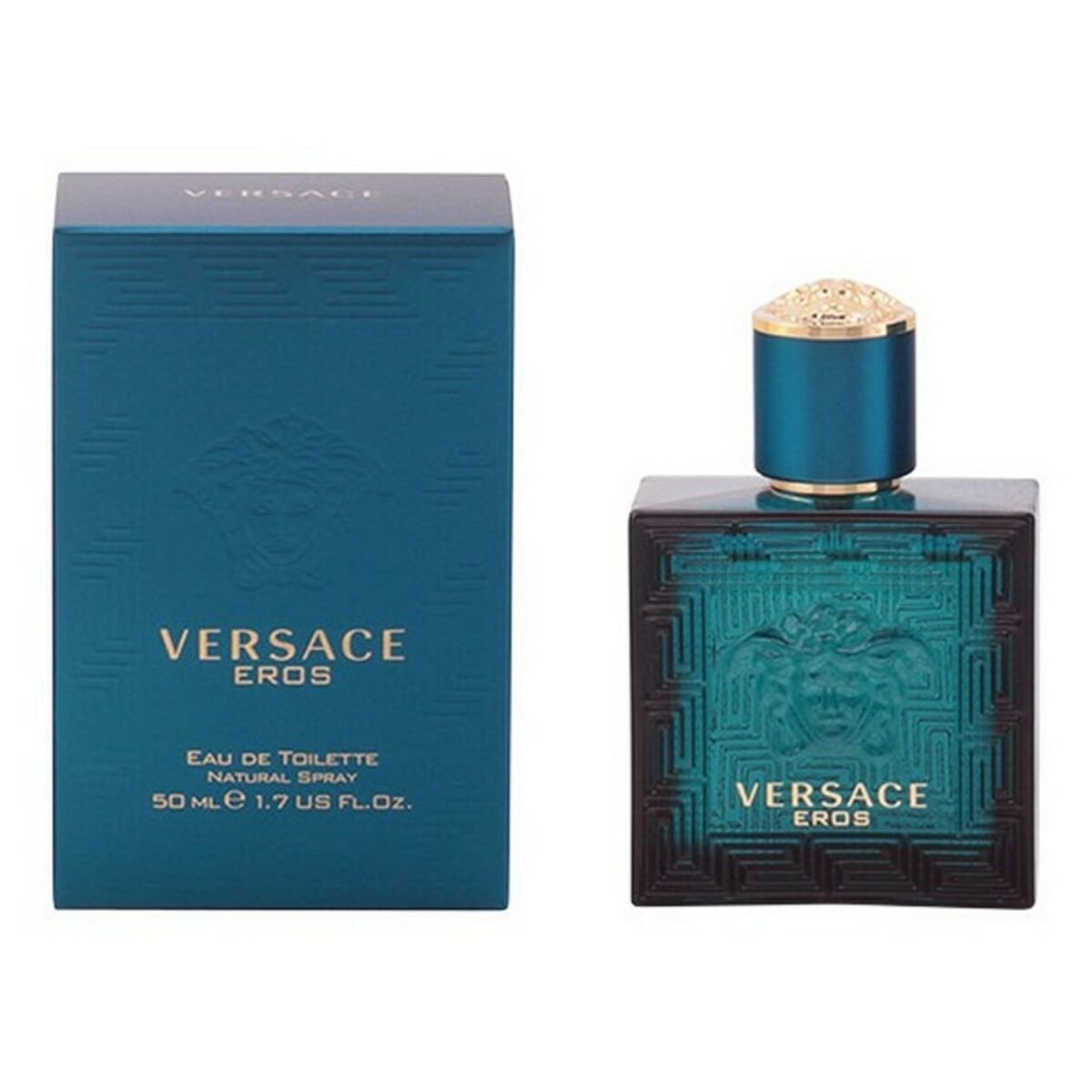 Versace Eros Eau de Toilette for Men – Iconic Luxury Fragrance – Fresh Mint, Tonka Bean & Vanilla – 3.4 oz Spray - Everbeaut